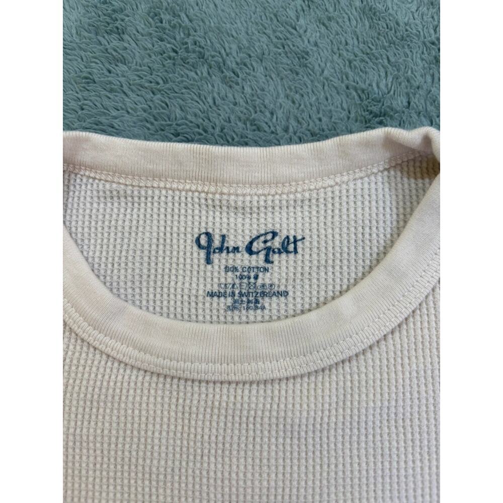 John Galt 100% Cotton White Tee Size US (S) Small Made in Switzerland - Picture 2 of 7